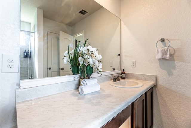 3240 Mission Riv, San Antonio, TX 78245 - bathroom featuring a textured wall and vanity