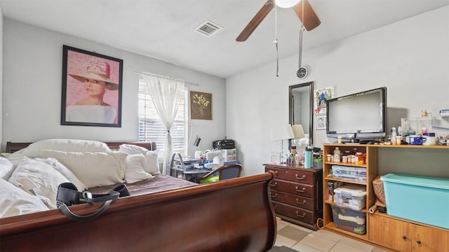 3814 Ripplebrook Dr, Houston, TX 77045 - bedroom with ceiling fan and an office area