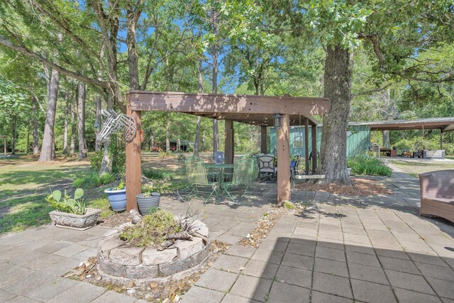 1356 Pegoda Ranch Rd, Woodlake, TX 75865 - view of patio / terrace