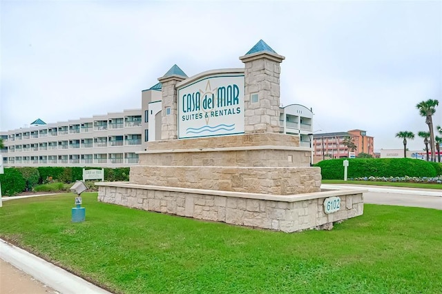 6102 Seawall Blvd Unit 252, Galveston, TX 77551 - community sign with a lawn