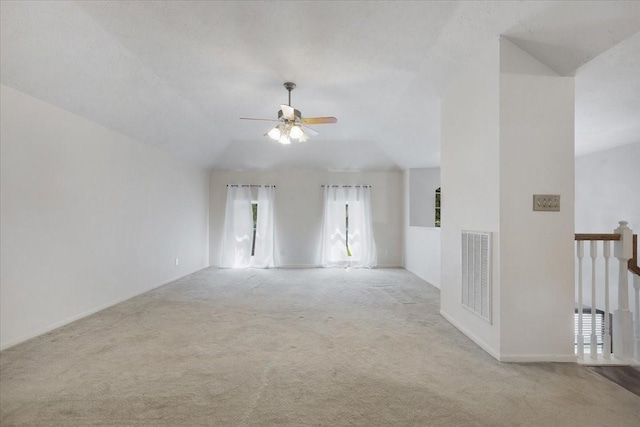 4910 Bayfair St, Pasadena, TX 77505 - carpeted spare room featuring a ceiling fan and vaulted ceiling