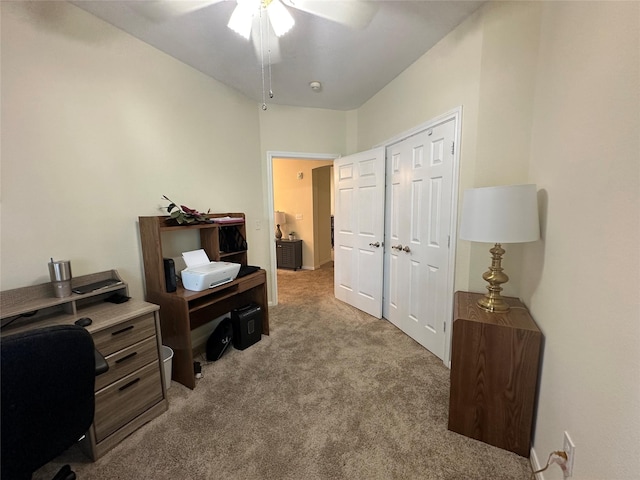 2815 Kings Crossing Dr Unit 308, Houston, TX 77345 - carpeted office with ceiling fan