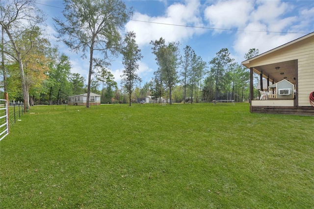 711 Forest Spgs, Livingston, TX 77351 - view of yard with a trampoline and cooling unit