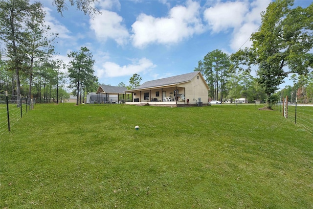 711 Forest Spgs, Livingston, TX 77351 - view of yard with a patio