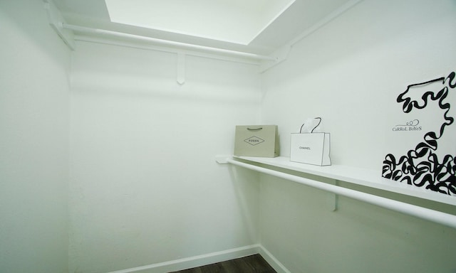 5313 De Lange Ln, Houston, TX 77092 - spacious closet with dark wood finished floors