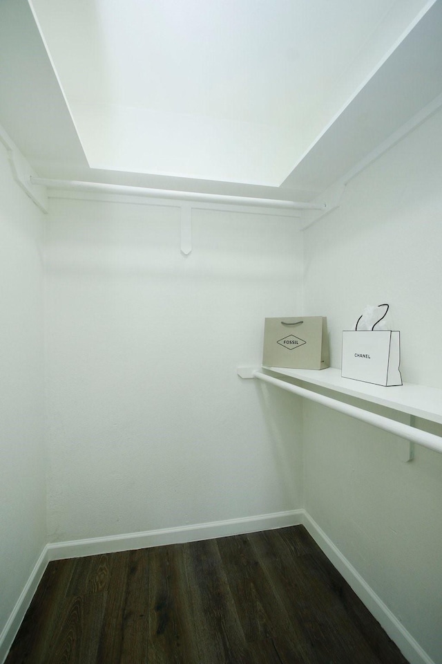 5313 De Lange Ln, Houston, TX 77092 - spacious closet with dark wood-type flooring