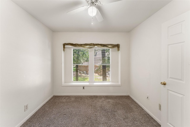 5515 Strack Rd Unit 101, Houston, TX 77069 - spare room featuring carpet, baseboards, and a ceiling fan