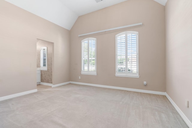 12027 Water Oak Dr, Magnolia, TX 77354 - carpeted spare room with lofted ceiling and baseboards