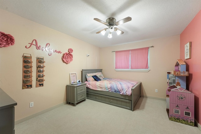 31047 Torrey Rd, Waller, TX 77484 - bedroom featuring carpet, ceiling fan, and baseboards