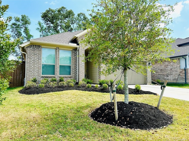 7419 Caprock Canyon Ln, Porter, TX 77365 - view of front of house featuring brick siding, driveway, and a garage