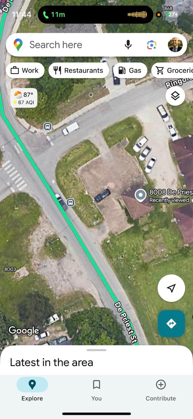 8008 De Priest St, Houston, TX 77088 - aerial overview of property's location