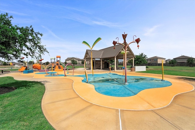 25419 Whitehaven Gate St, Katy, TX 77493 - view of pool with a gazebo and a swimming pool
