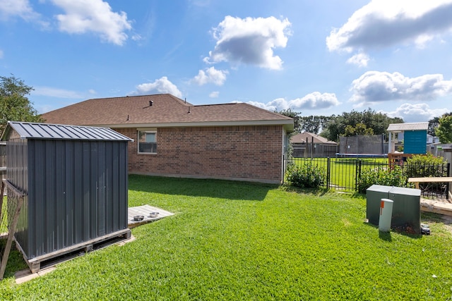 6103 Moran Crest Dr, Spring, TX 77388 - view of yard with a trampoline