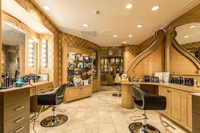 5220 Seawall Blvd Unit 1035, Galveston, TX 77551 - office featuring recessed lighting and light tile patterned floors