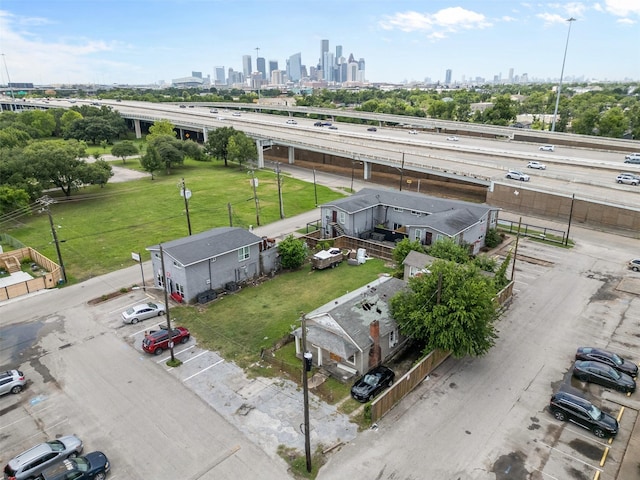 2007 Massie St, Houston, TX 77026 - drone / aerial view of city skyline and a main thoroughfare