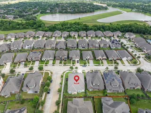 4423 Sterling Heights Ln, Sugar Land, TX 77479 - aerial view of residential area with a large body of water