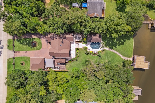 1917 Anchor Way, Dickinson, TX 77539 - bird's eye view of a large body of water