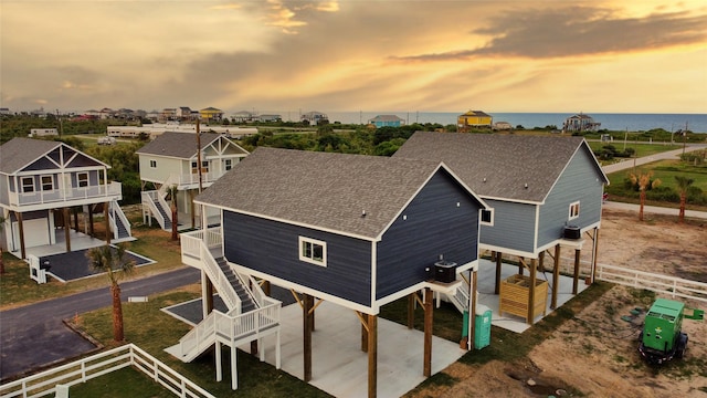 1025 Sunset Cir W, Crystal Beach, TX 77650 - view of aerial view at dusk