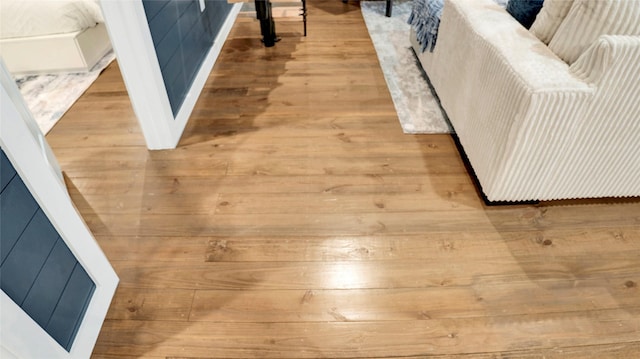 1025 Sunset Cir W, Crystal Beach, TX 77650 - bedroom / living area view of wood finished floors