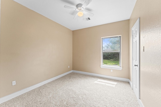4534 Maggie St, Houston, TX 77051 - spare room with carpet flooring, a ceiling fan, and baseboards