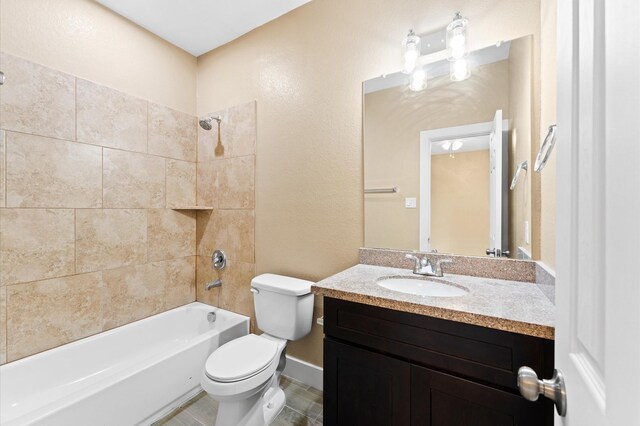 4534 Maggie St, Houston, TX 77051 - full bathroom featuring toilet, vanity, and shower / washtub combination