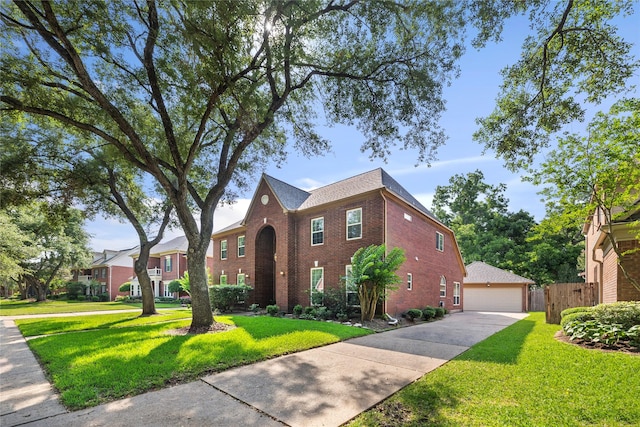 1711 Alcorn Bayou Dr, Sugar Land, TX 77479 - view of front of home featuring brick siding and a garage