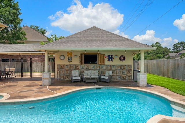 20306 Silverwood Trl, Cypress, TX 77433 - view of swimming pool with a patio