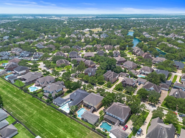 20306 Silverwood Trl, Cypress, TX 77433 - aerial overview of property's location with a pool and nearby suburban area