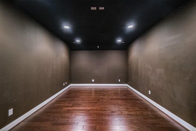 13918 Twisting Ivy Ln, Cypress, TX 77429 - spare room featuring hardwood / wood-style flooring, baseboards, and recessed lighting