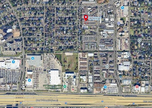 1210 Cedarpost Tree Springs Pl Unit P, Houston, TX 77055 - aerial overview of property's location