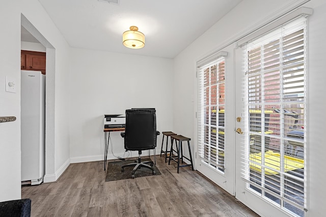 2211 S Kirkwood Rd Unit 26, Houston, TX 77077 - office with wood finished floors and baseboards