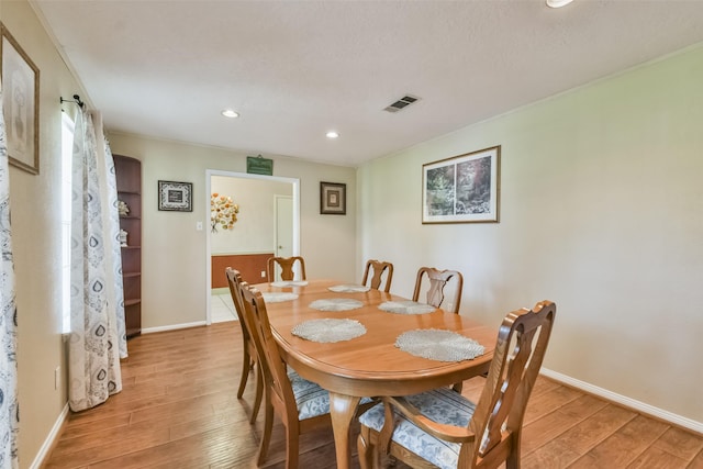 1805 Twila Ln, Conroe, TX 77301 - dining space with light wood-style flooring, recessed lighting, and baseboards