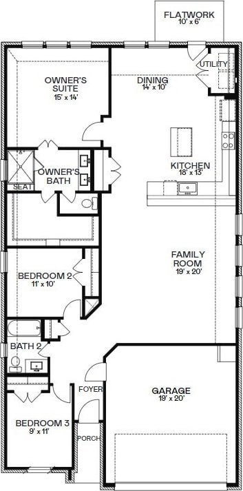 5210 Lake Trout Ln, Baytown, TX 77521 - property floor plan