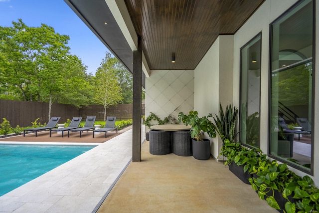 11736 Canyon Ct, Conroe, TX 77385 - view of pool featuring a patio