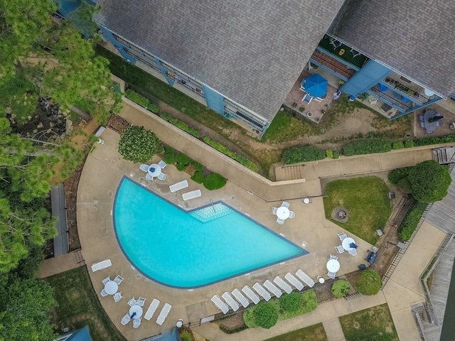 12500 Melville Dr Unit 114B, Montgomery, TX 77356 - aerial view of a pool