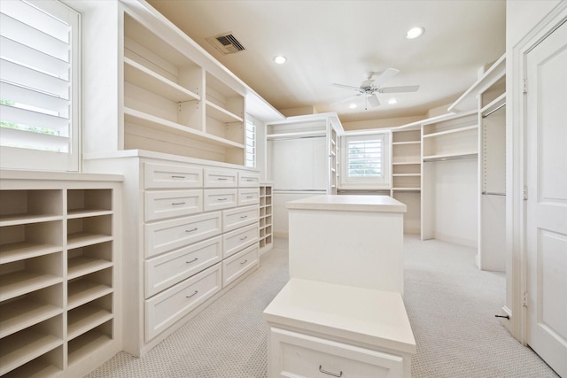 3019 Sunset Blvd, Houston, TX 77005 - spacious closet with ceiling fan and light carpet