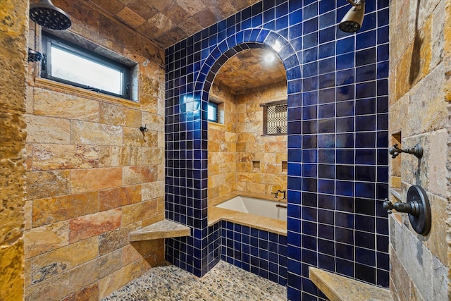 721 Harborside Way, League City, TX 77565 - bathroom with tiled shower