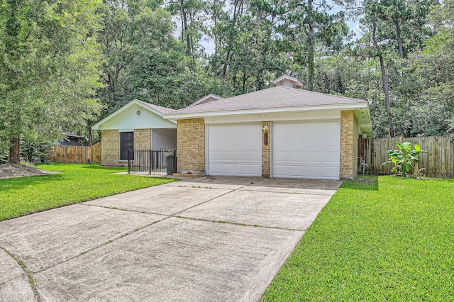 3106 Village Springs Ct, Houston, TX 77339 - ranch-style home featuring concrete driveway, an attached garage, brick siding, and a shingled roof