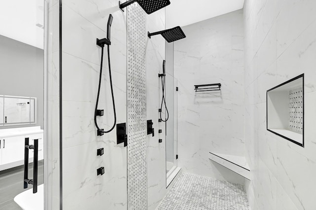 1505 Stuart St, Houston, TX 77004 - full bathroom with a marble finish shower and toilet