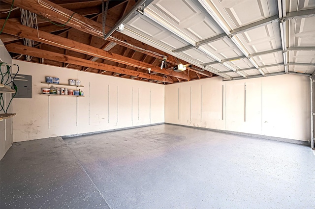 2130 Avenida La Quinta St, Houston, TX 77077 - garage with a garage door opener and electric panel