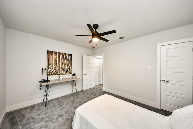 3630 Alsace St, Houston, TX 77021 - bedroom featuring carpet floors, baseboards, and a ceiling fan