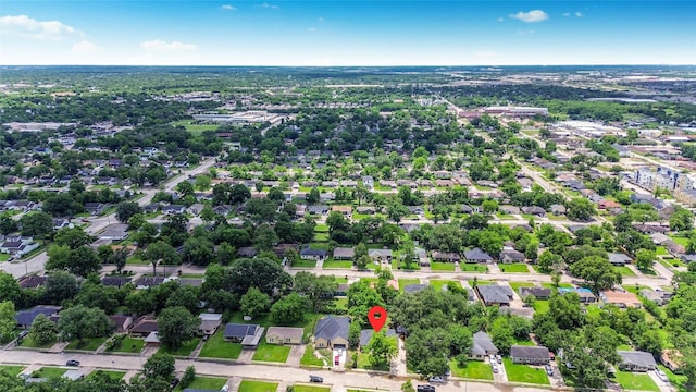 3630 Alsace St, Houston, TX 77021 - aerial overview of property's location with nearby suburban area