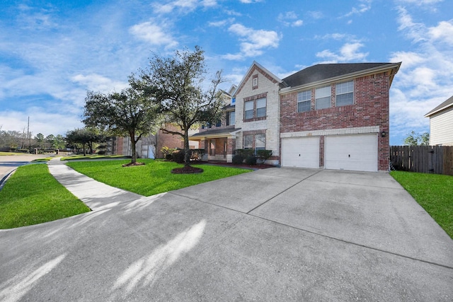 6723 Stableton Ln, Houston, TX 77049 - traditional home featuring brick siding, driveway, and an attached garage
