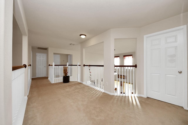 6723 Stableton Ln, Houston, TX 77049 - hallway featuring carpet flooring and baseboards