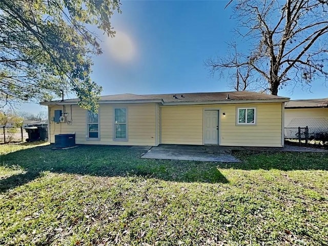 5939 Belcrest St, Houston, TX 77033 - rear view of property with a patio and central AC unit