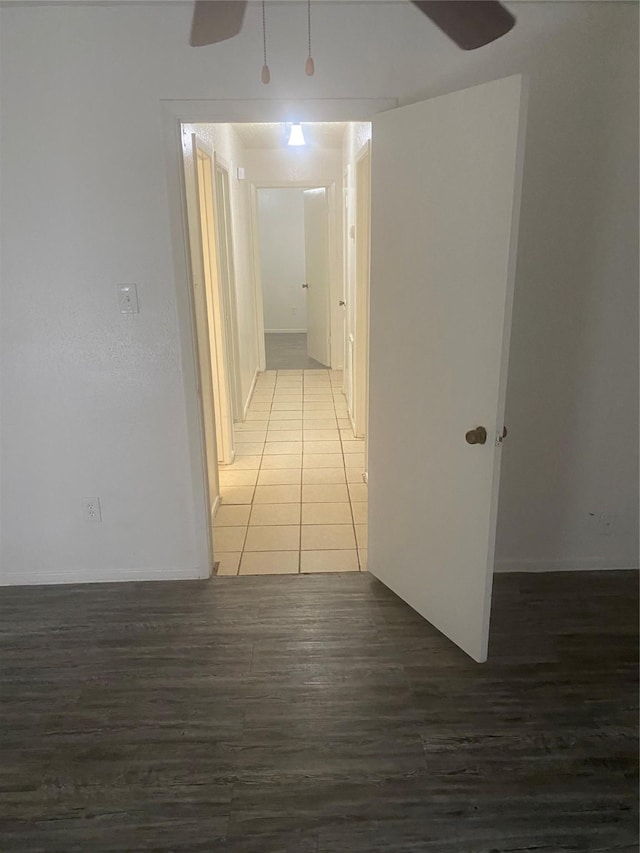 22307 Fincastle Dr, Katy, TX 77450 - hallway featuring wood finished floors and baseboards