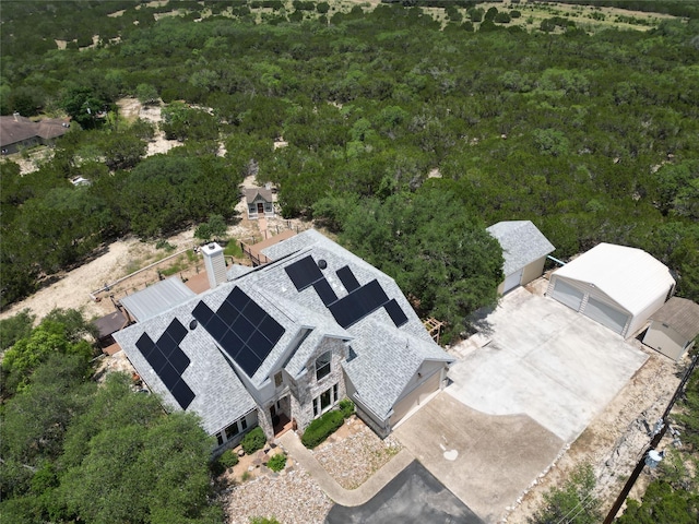 1328 Lakepark Dr, Lakehills, TX 78063 - view from above of property featuring a heavily wooded area