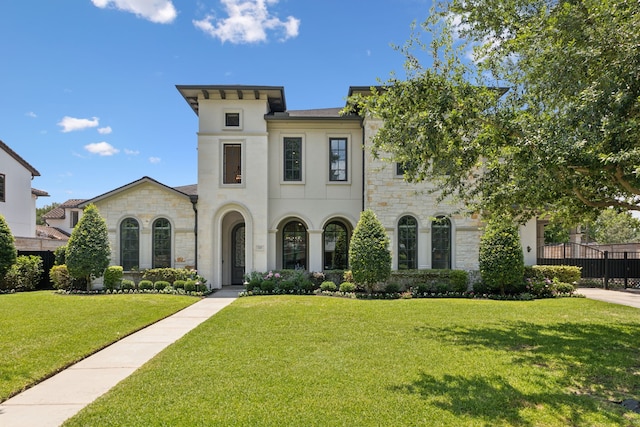 5659 Willers Way, Houston, TX 77056 - view of front of home with stone siding and stucco siding