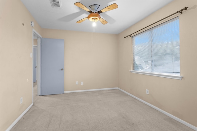 11539 Byronstone Dr, Houston, TX 77066 - spare room featuring ceiling fan, carpet flooring, and baseboards