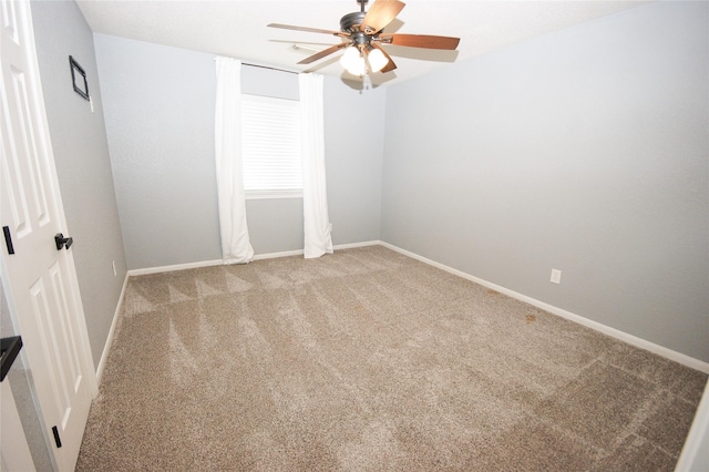 8611 Riverbend Canyon Ln, Houston, TX 77089 - unfurnished room with carpet, a ceiling fan, and baseboards